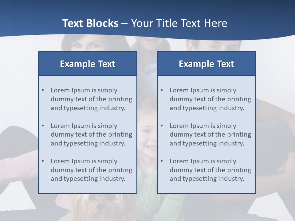 Father's Love. Cute Baby With Father. PowerPoint Template
