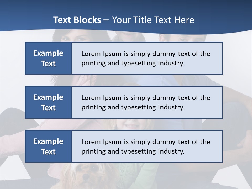 Father's Love. Cute Baby With Father. PowerPoint Template