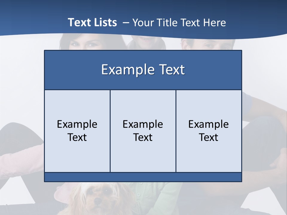 Father's Love. Cute Baby With Father. PowerPoint Template
