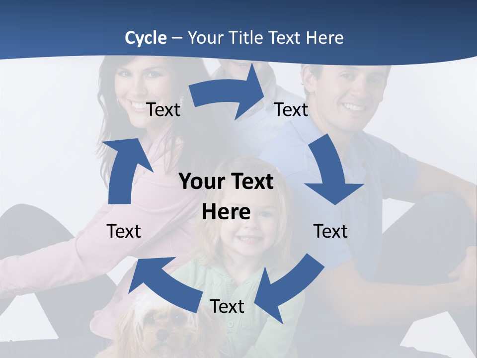 Father's Love. Cute Baby With Father. PowerPoint Template