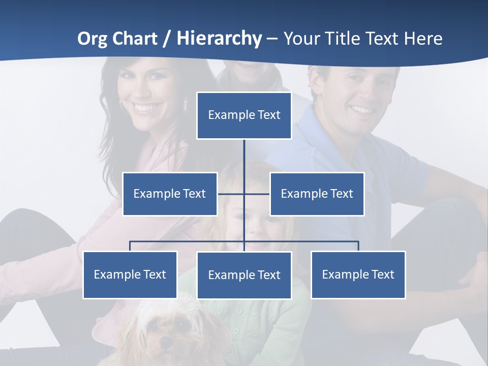 Father's Love. Cute Baby With Father. PowerPoint Template