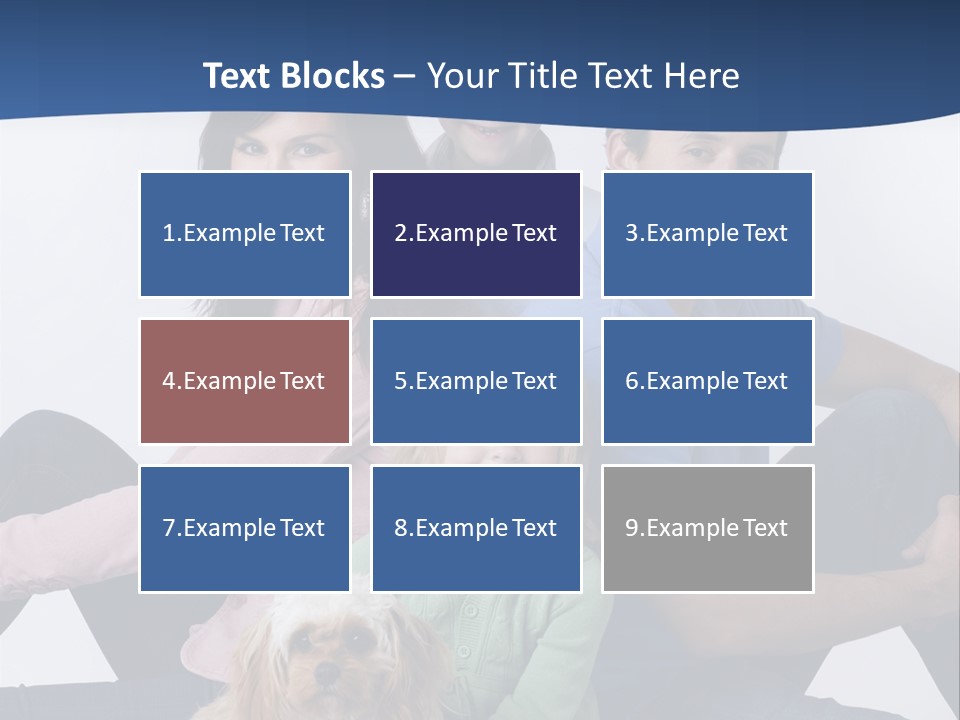 Father's Love. Cute Baby With Father. PowerPoint Template