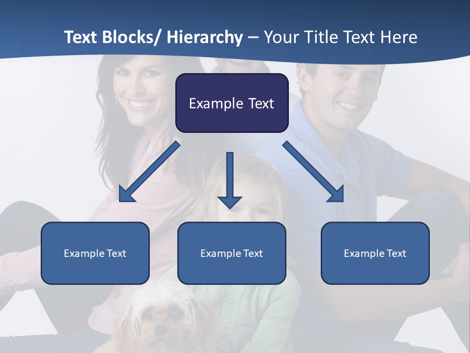 Father's Love. Cute Baby With Father. PowerPoint Template