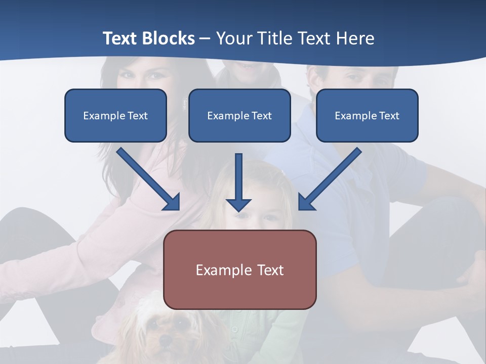 Father's Love. Cute Baby With Father. PowerPoint Template