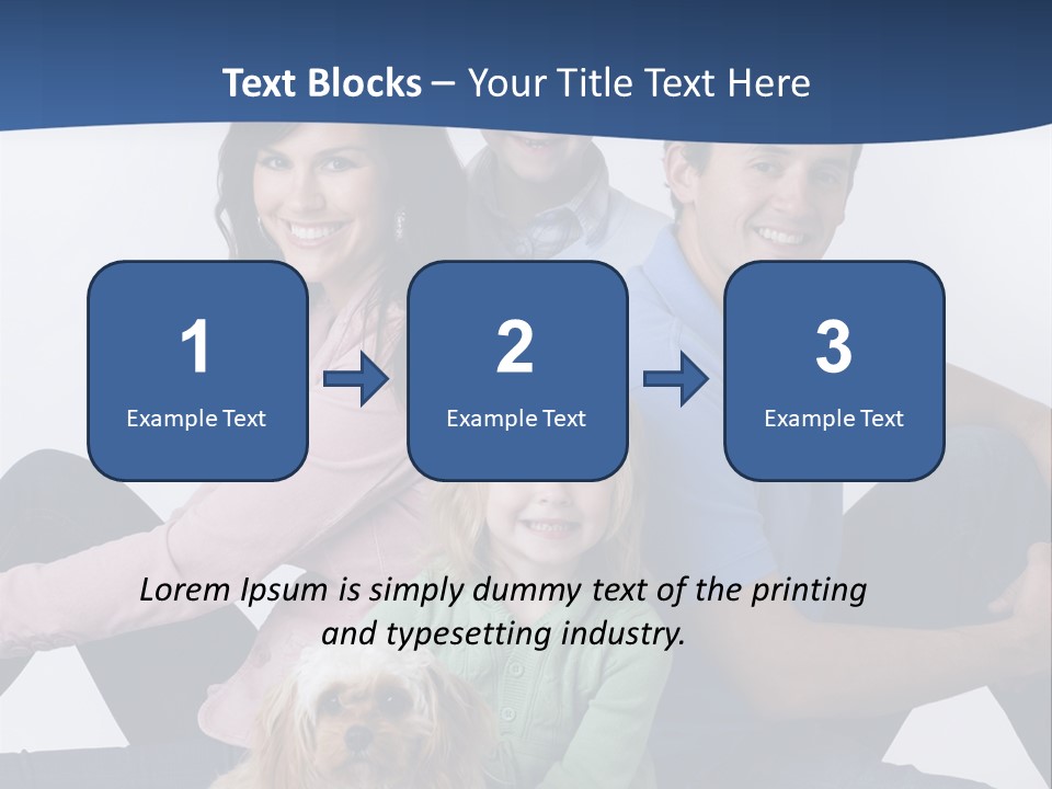 Father's Love. Cute Baby With Father. PowerPoint Template