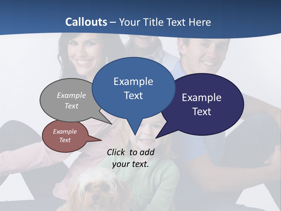 Father's Love. Cute Baby With Father. PowerPoint Template