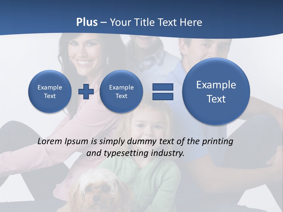Father's Love. Cute Baby With Father. PowerPoint Template