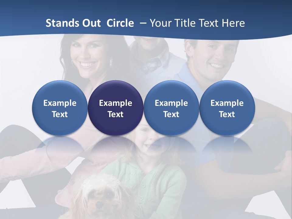 Father's Love. Cute Baby With Father. PowerPoint Template