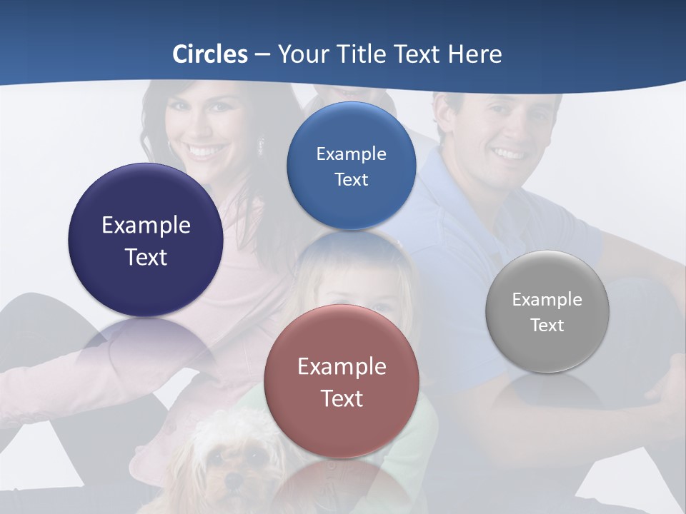 Father's Love. Cute Baby With Father. PowerPoint Template