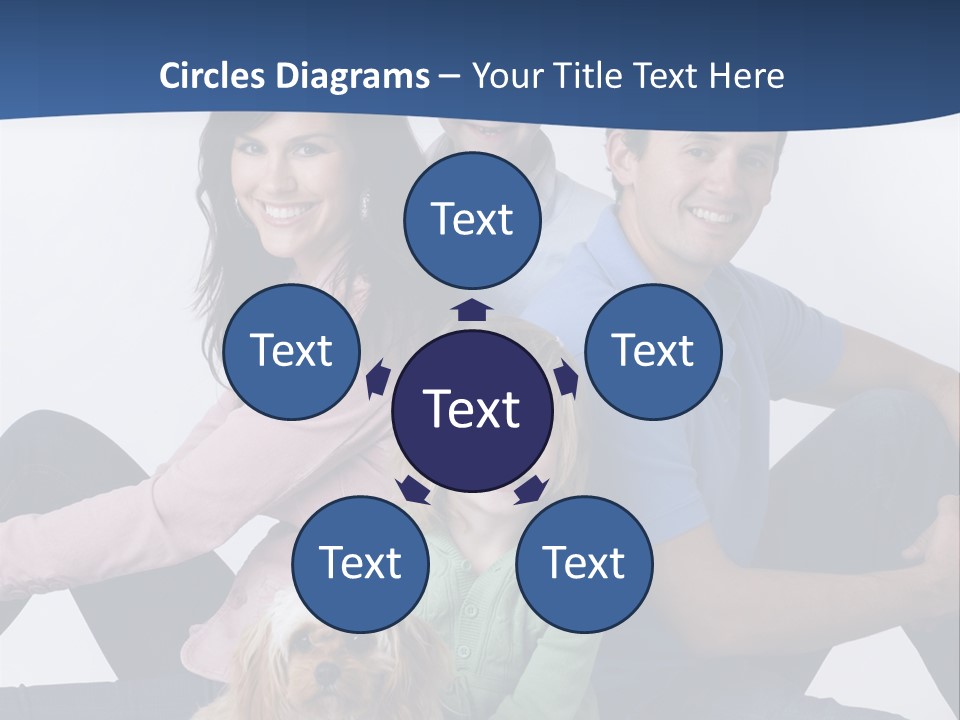 Father's Love. Cute Baby With Father. PowerPoint Template