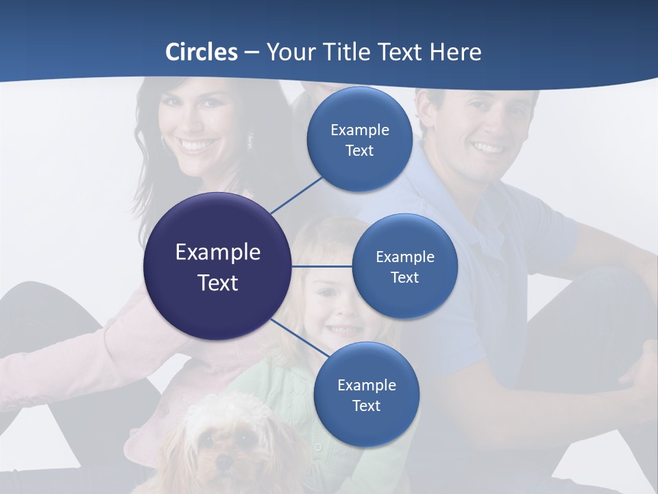 Father's Love. Cute Baby With Father. PowerPoint Template