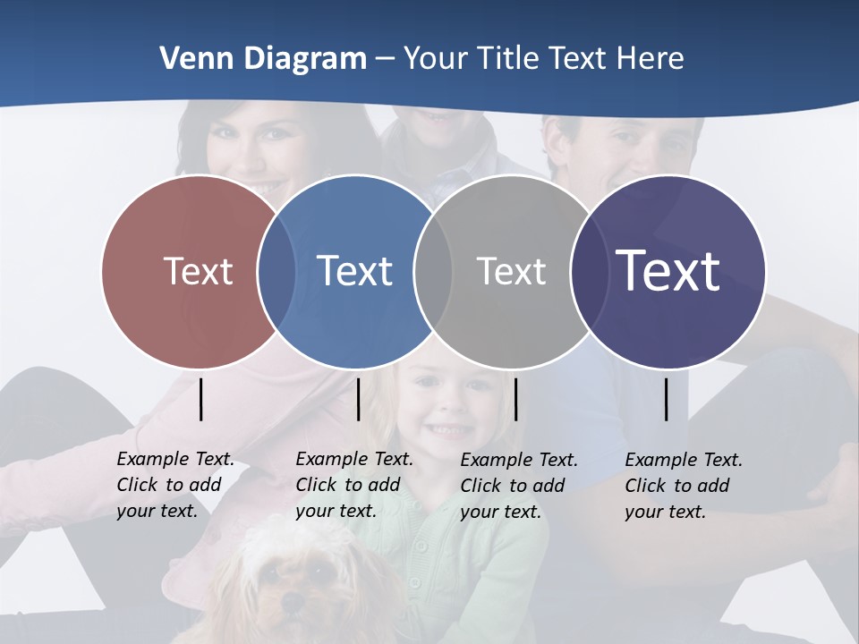 Father's Love. Cute Baby With Father. PowerPoint Template