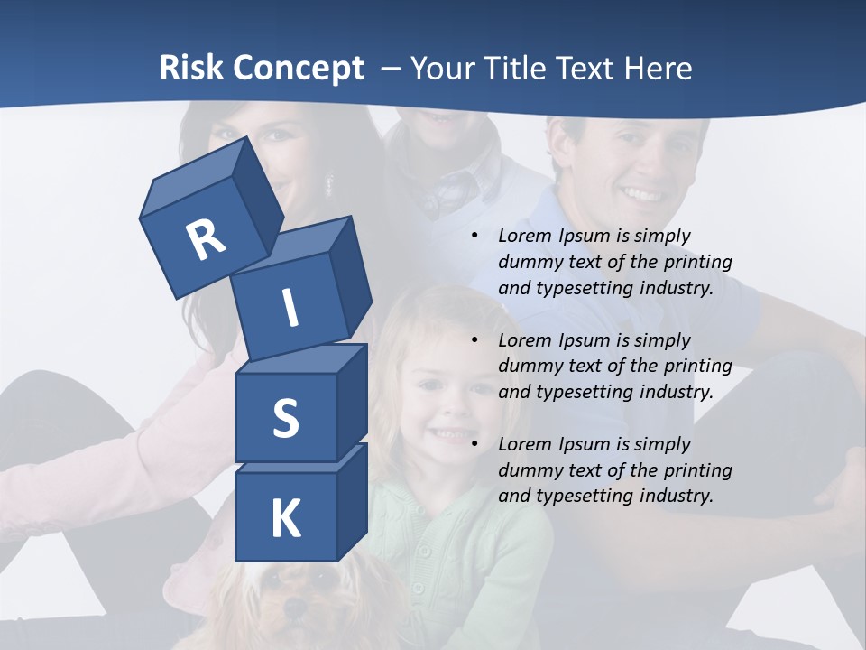 Father's Love. Cute Baby With Father. PowerPoint Template