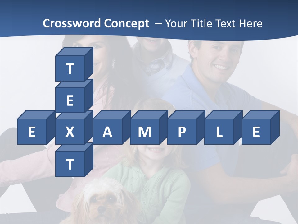 Father's Love. Cute Baby With Father. PowerPoint Template