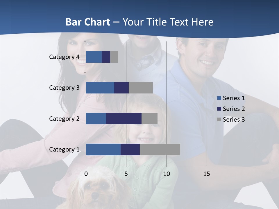 Father's Love. Cute Baby With Father. PowerPoint Template