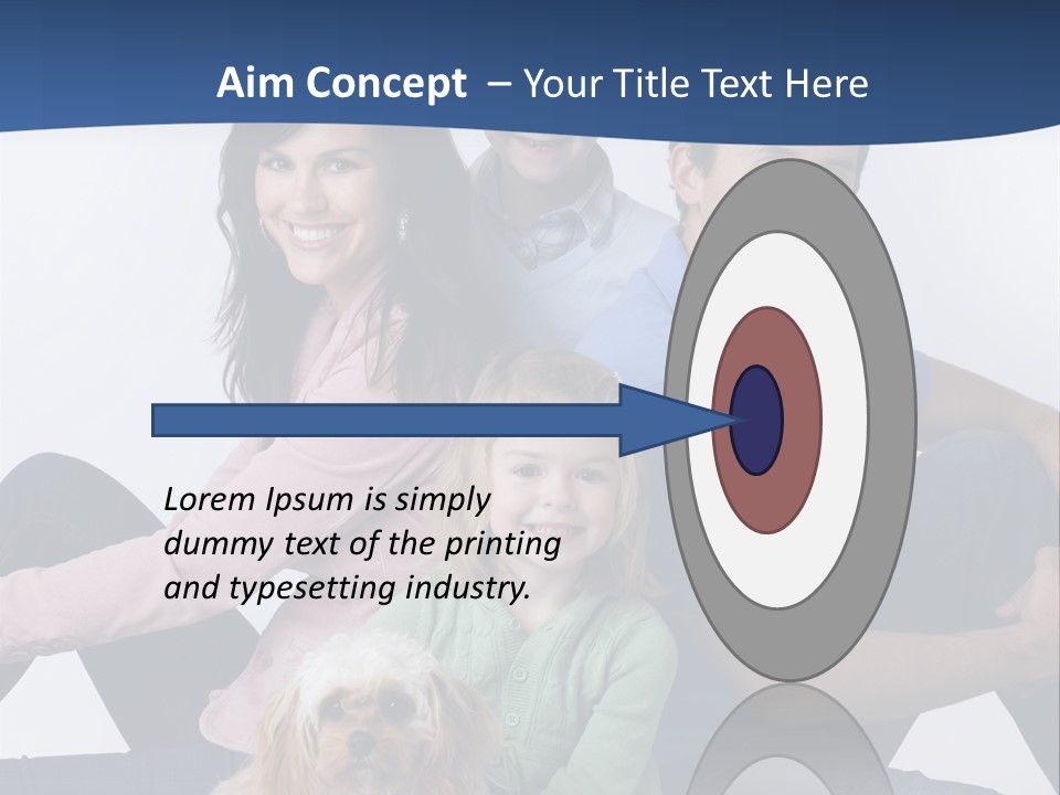 Father's Love. Cute Baby With Father. PowerPoint Template