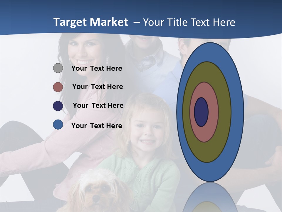 Father's Love. Cute Baby With Father. PowerPoint Template