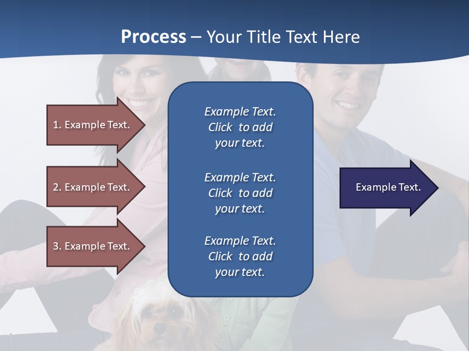 Father's Love. Cute Baby With Father. PowerPoint Template