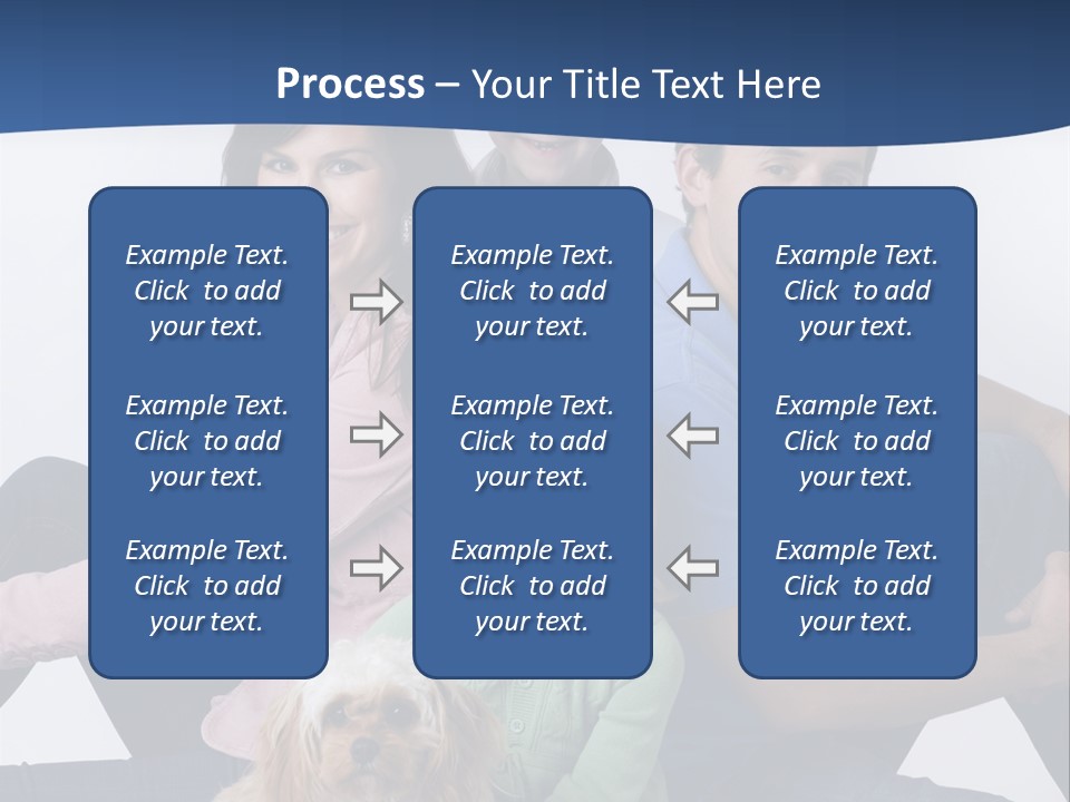 Father's Love. Cute Baby With Father. PowerPoint Template