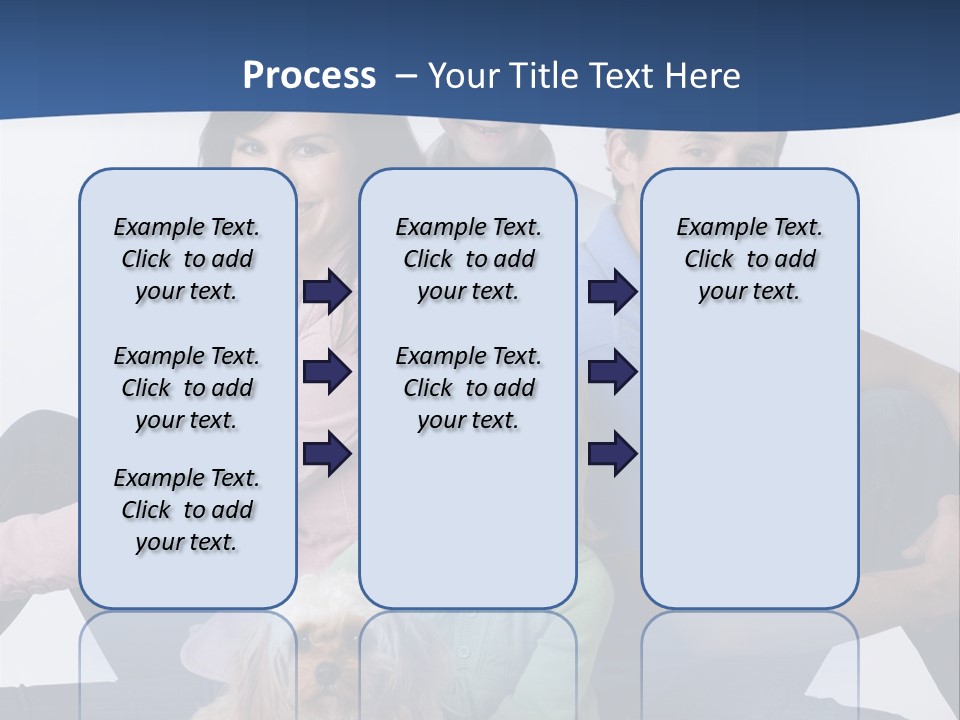 Father's Love. Cute Baby With Father. PowerPoint Template