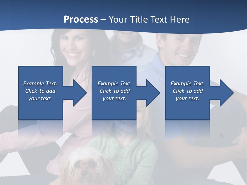 Father's Love. Cute Baby With Father. PowerPoint Template