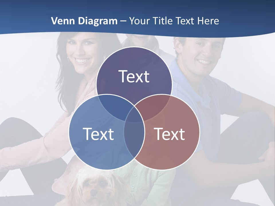 Father's Love. Cute Baby With Father. PowerPoint Template