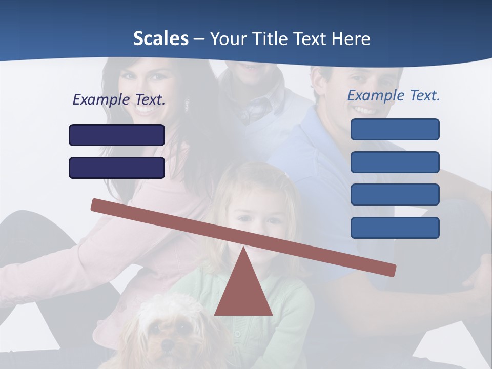 Father's Love. Cute Baby With Father. PowerPoint Template