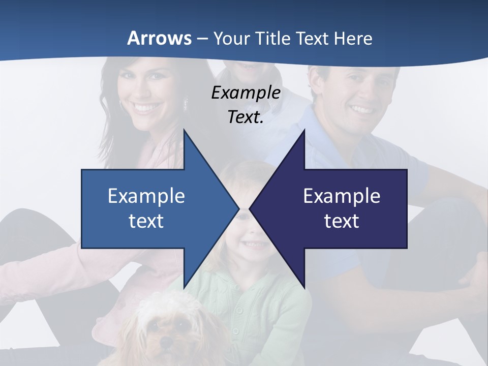 Father's Love. Cute Baby With Father. PowerPoint Template