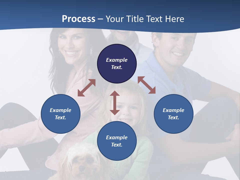 Father's Love. Cute Baby With Father. PowerPoint Template