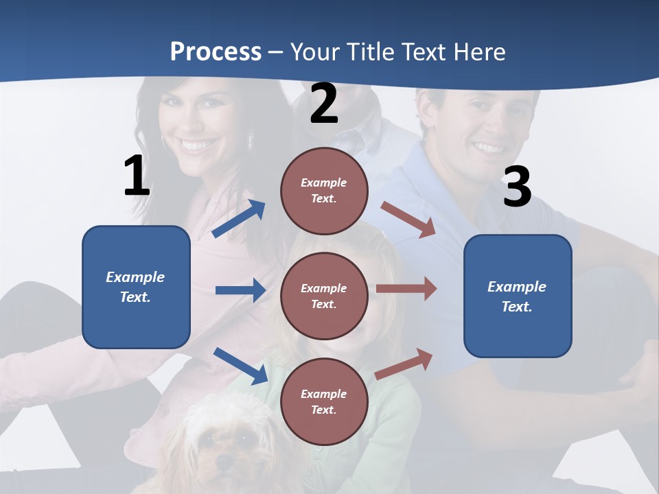 Father's Love. Cute Baby With Father. PowerPoint Template