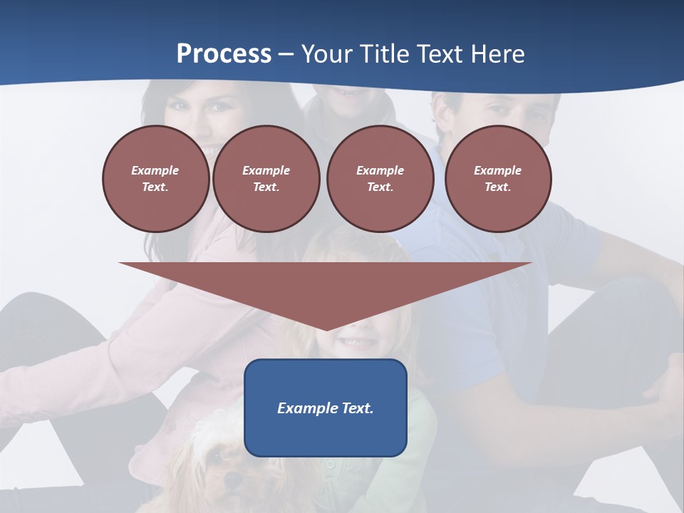 Father's Love. Cute Baby With Father. PowerPoint Template