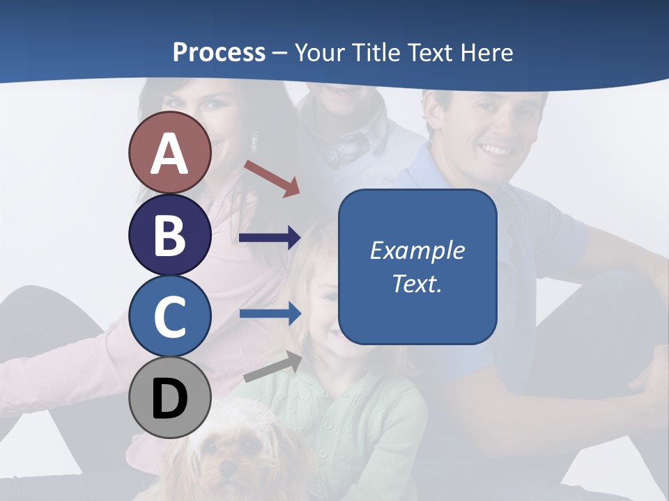 Father's Love. Cute Baby With Father. PowerPoint Template