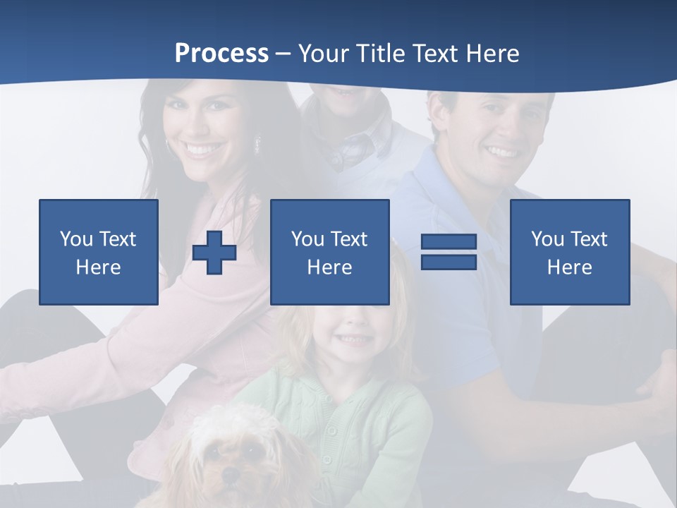 Father's Love. Cute Baby With Father. PowerPoint Template