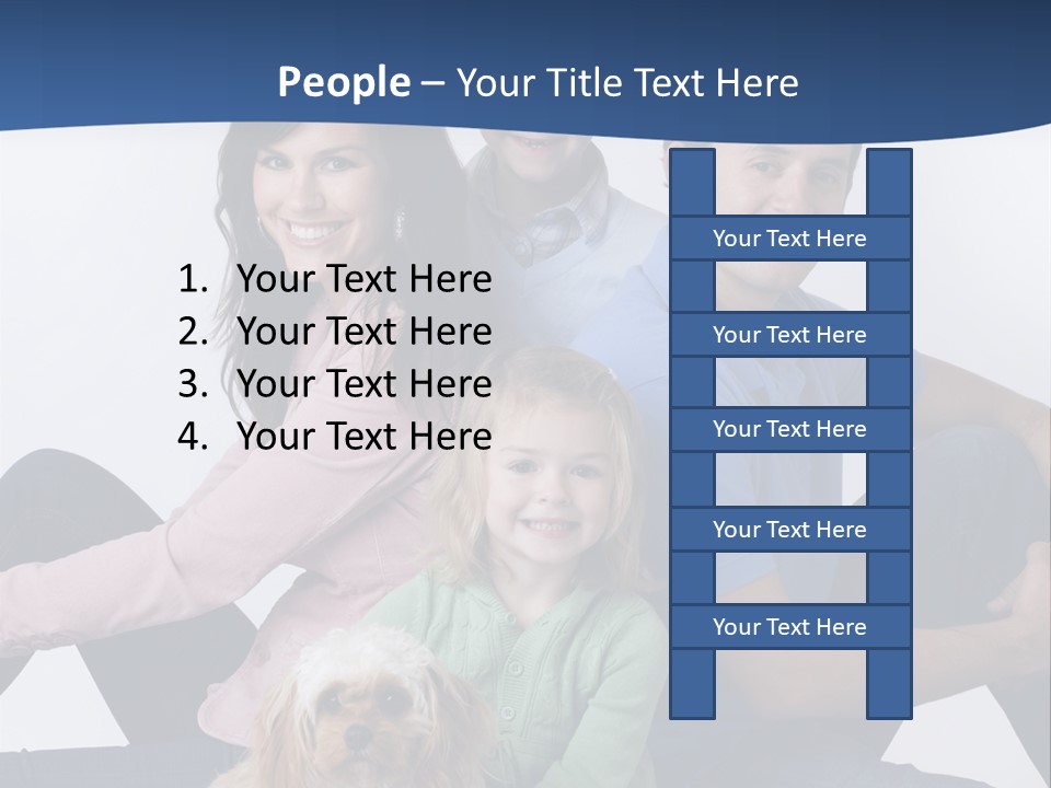 Father's Love. Cute Baby With Father. PowerPoint Template