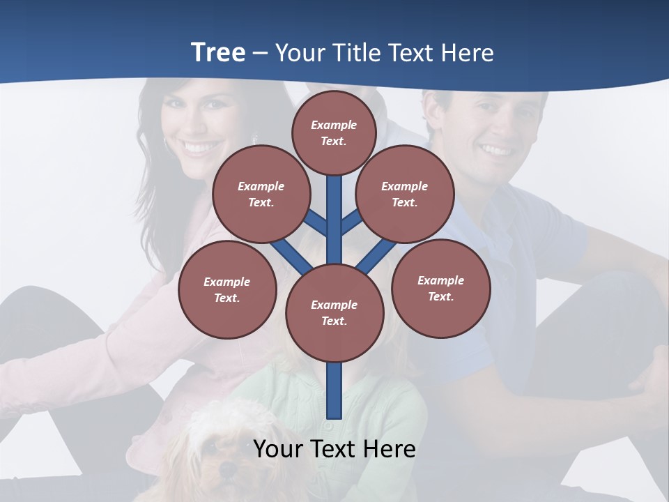 Father's Love. Cute Baby With Father. PowerPoint Template