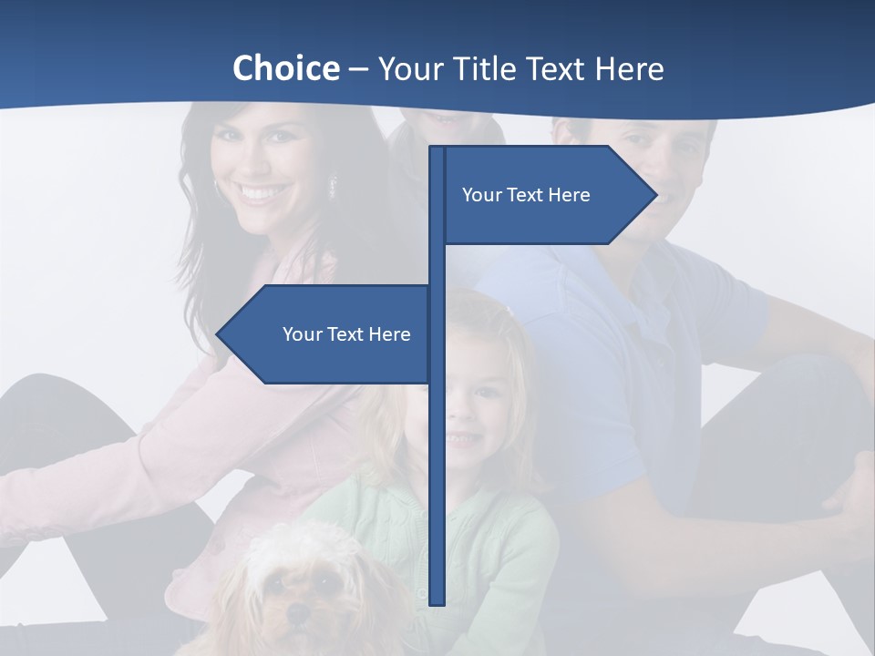 Father's Love. Cute Baby With Father. PowerPoint Template