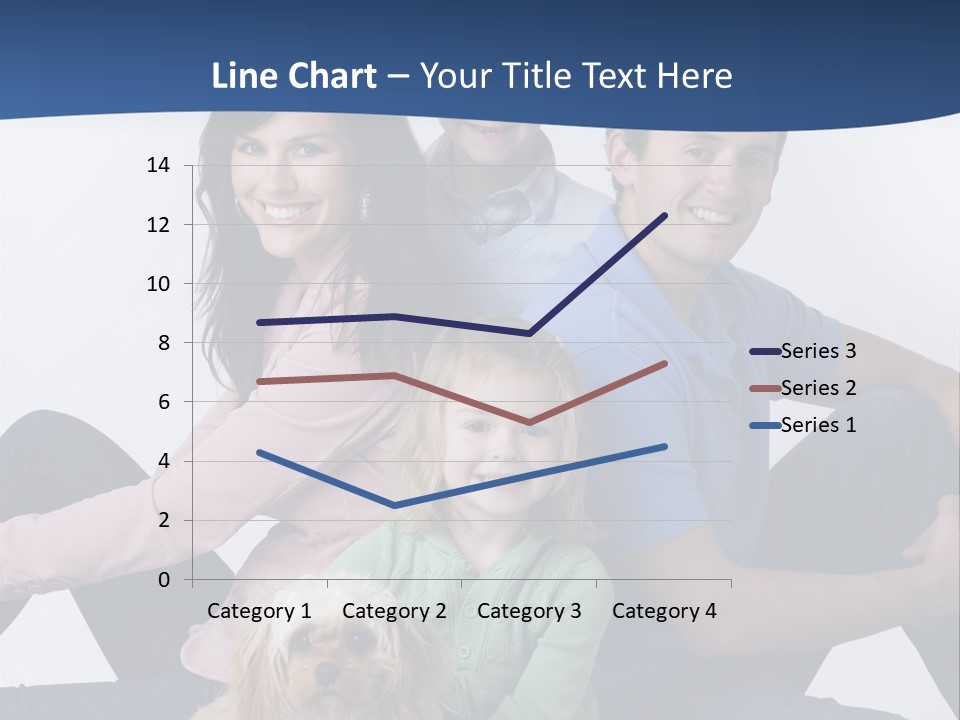Father's Love. Cute Baby With Father. PowerPoint Template