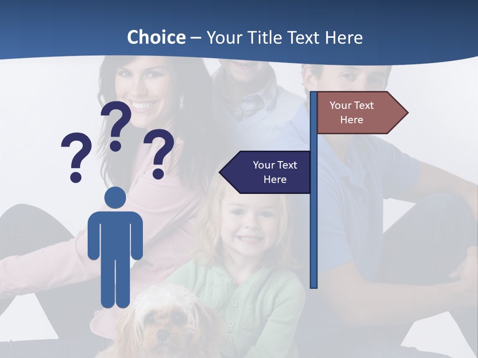 Father's Love. Cute Baby With Father. PowerPoint Template