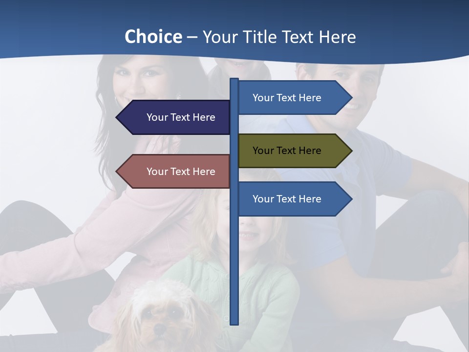 Father's Love. Cute Baby With Father. PowerPoint Template