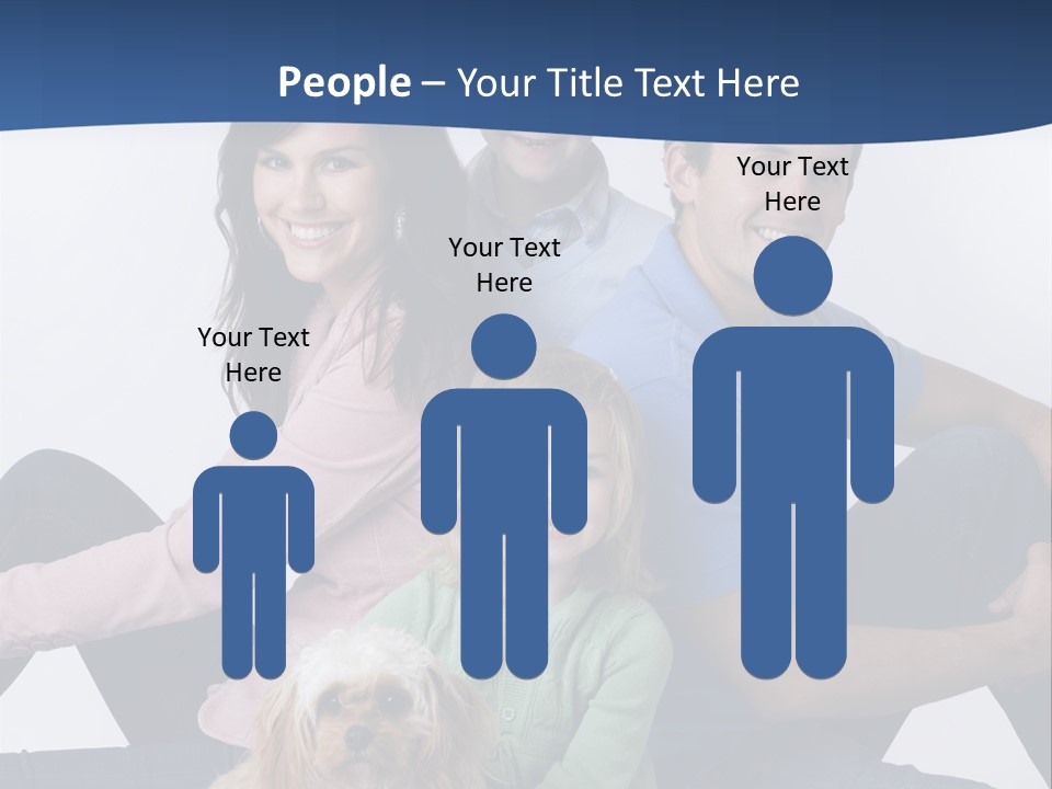 Father's Love. Cute Baby With Father. PowerPoint Template