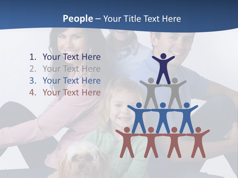 Father's Love. Cute Baby With Father. PowerPoint Template