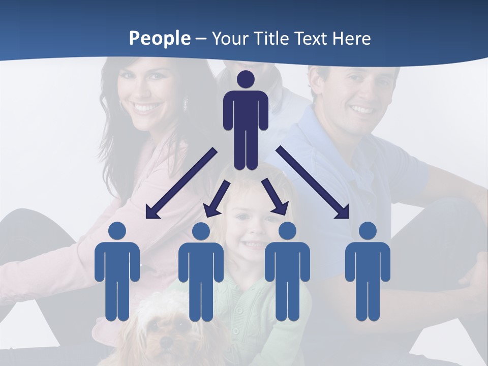 Father's Love. Cute Baby With Father. PowerPoint Template