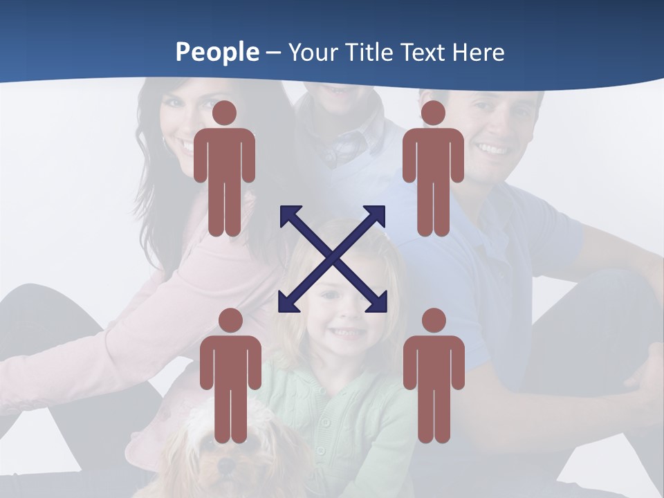 Father's Love. Cute Baby With Father. PowerPoint Template