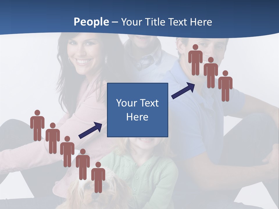 Father's Love. Cute Baby With Father. PowerPoint Template