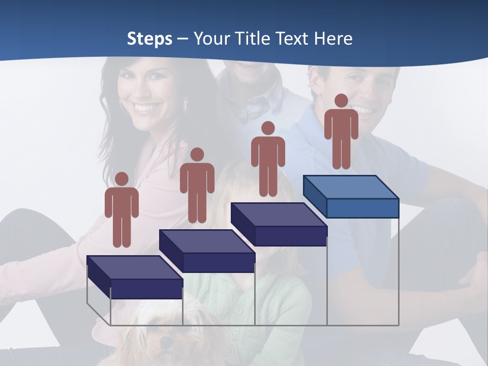 Father's Love. Cute Baby With Father. PowerPoint Template