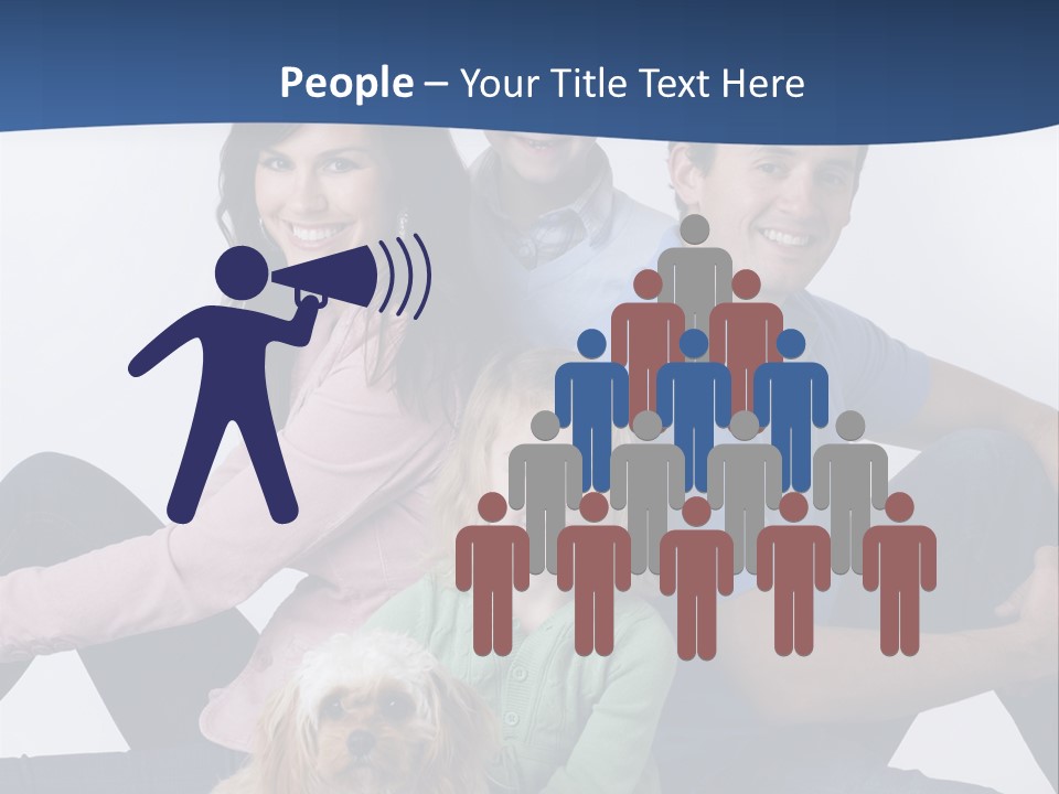 Father's Love. Cute Baby With Father. PowerPoint Template