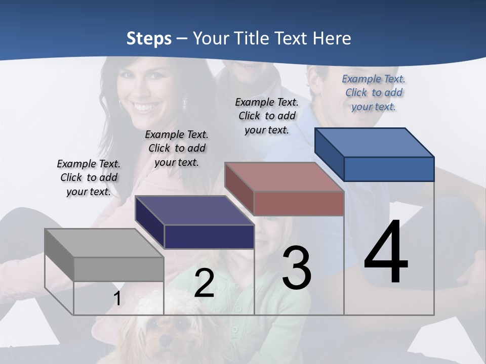 Father's Love. Cute Baby With Father. PowerPoint Template