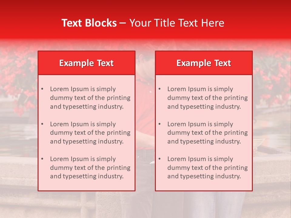 Tourist, A Couple, Are On Sightseeing Tour, With A Map PowerPoint Template