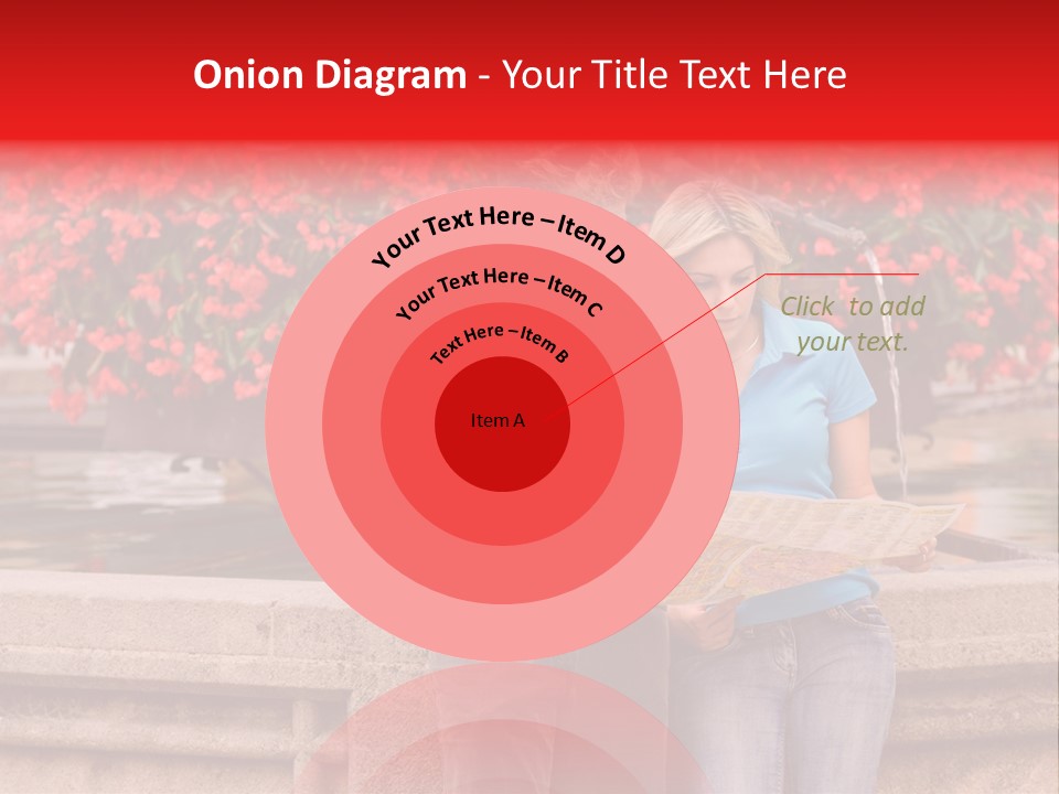 Tourist, A Couple, Are On Sightseeing Tour, With A Map PowerPoint Template