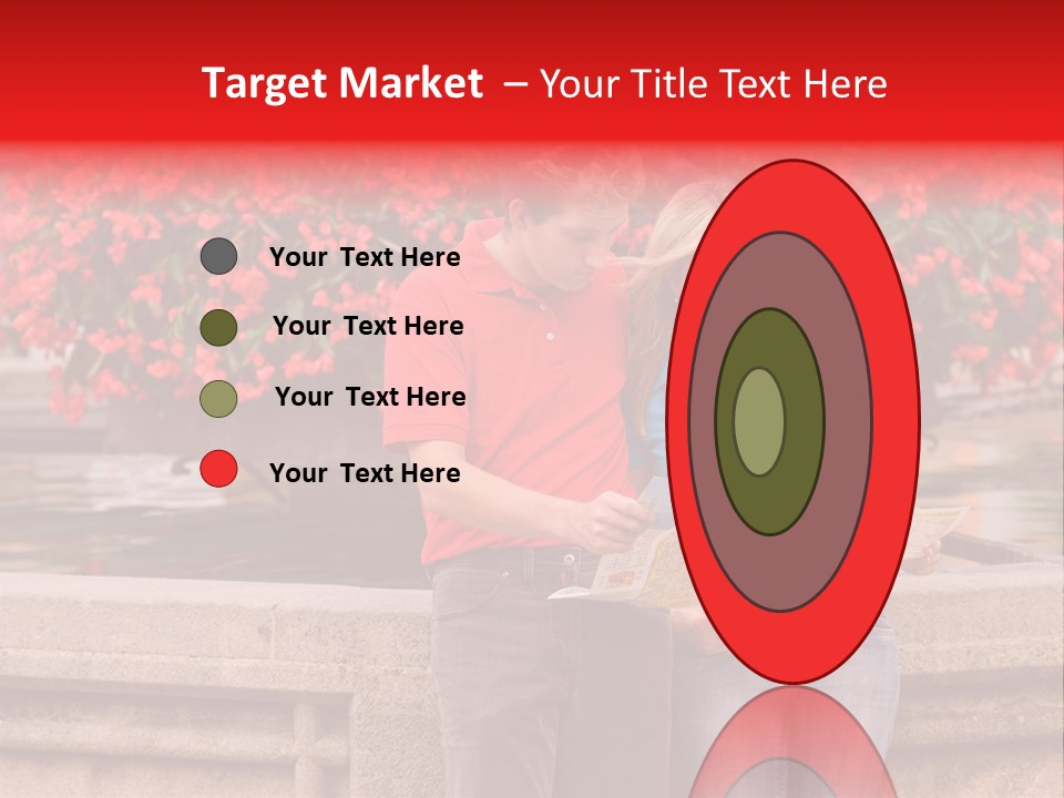 Tourist, A Couple, Are On Sightseeing Tour, With A Map PowerPoint Template